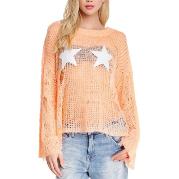 NWT Wildfox White Label Star Bra Lost Mermaid Sweater - Picture 8 of 9